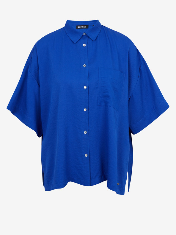 ZOOT.lab Modra ženska srajca velikih dimenzij ZOOT.lab Rhiannon