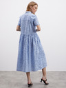 ZOOT.lab Svetlo modra vzorčasta ženska srajčna midi obleka ZOOT.lab Reed