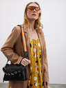 ZOOT.lab Gorčična ženska vzorčasta maksi obleka z volanom ZOOT.lab Grete