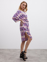 ZOOT.lab Roza in vijolična ženska vzorčasta zavita obleka ZOOT.lab Fifi