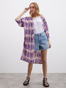 ZOOT.lab Roza in vijolična ženska vzorčasta zavita obleka ZOOT.lab Fifi