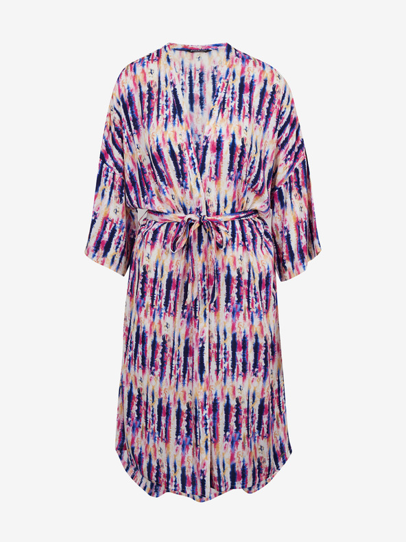 ZOOT.lab Roza in vijolična ženska vzorčasta zavita obleka ZOOT.lab Fifi