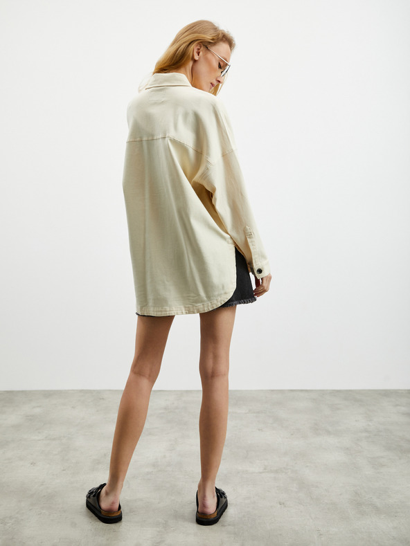 ZOOT.lab Kremna ženska majica oversize ZOOT.lab Becca