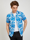 ZOOT.lab Modra moška vzorčasta majica s kratkimi rokavi ZOOT.lab Darrel