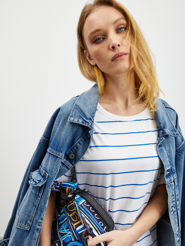 ZOOT.lab Bela ženska črtasta majica ZOOT.lab Floss