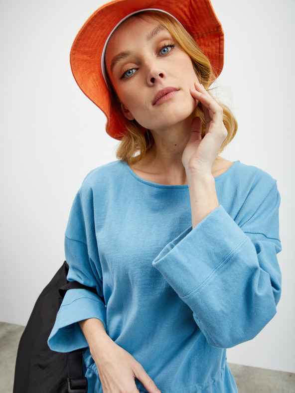 ZOOT.lab Svetlomodra ženska prevelika jopa z vrvico v pasu ZOOT.lab Sash