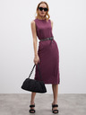 ZOOT.lab Vijolična ženska rebrasta obleka ZOOT.lab Delie
