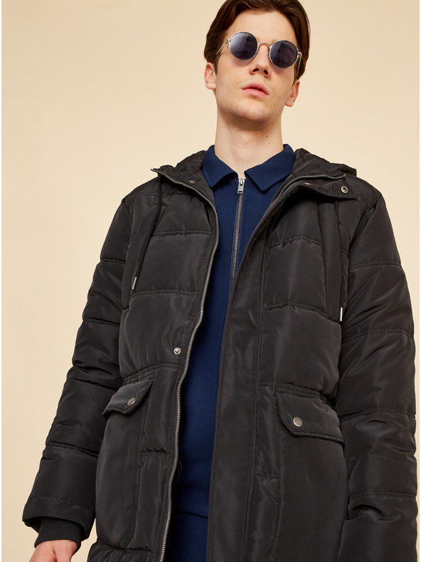 ZOOT.lab Črna moška prešita zimska jakna ZOOT.lab