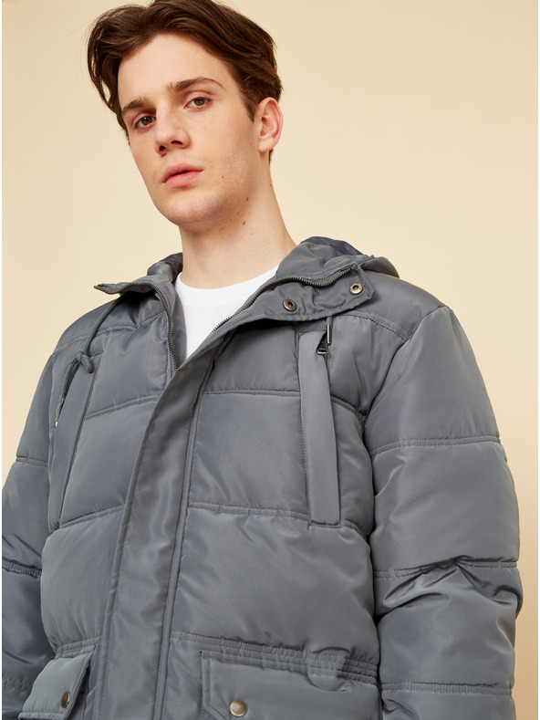 ZOOT.lab Siva moška prešita zimska bunda ZOOT.lab