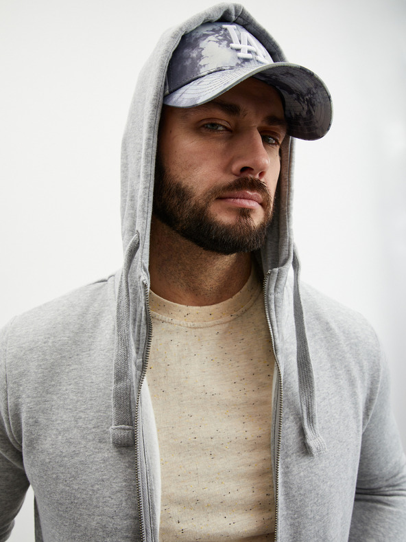 ZOOT.lab Siva moška osnovna moška kapuca z zadrgo ZOOT.lab Michael