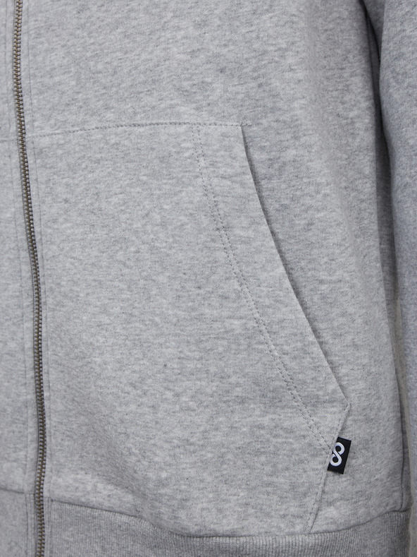 ZOOT.lab Siva moška osnovna moška kapuca z zadrgo ZOOT.lab Michael