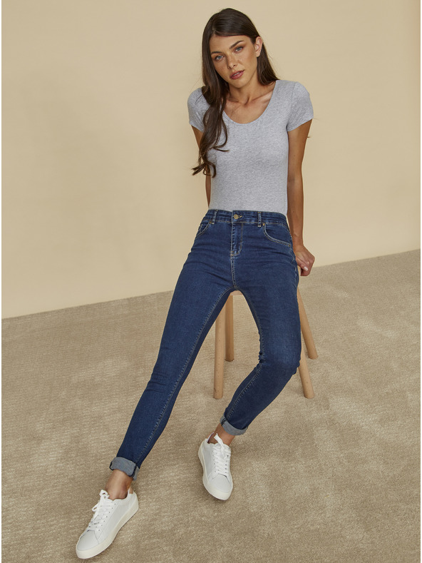 ZOOT.lab Modre ženske kavbojke ozkega kroja ZOOT.lab