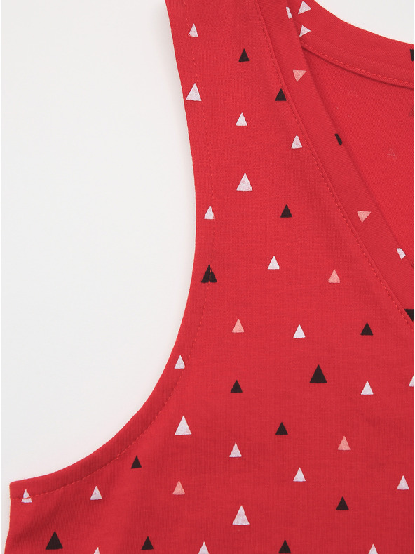 ZOOT.lab Rdeča ženska vzorčasta majica ZOOT.lab Dagmar