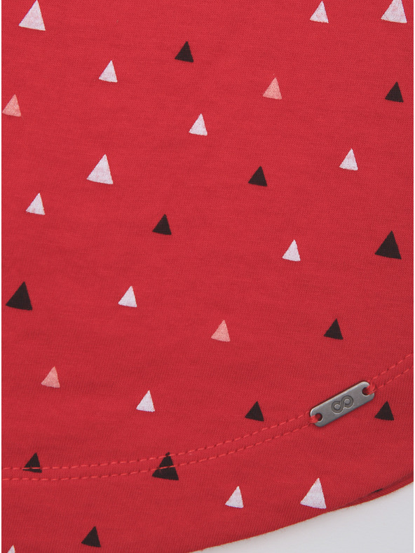 ZOOT.lab Rdeča ženska vzorčasta majica ZOOT.lab Dagmar