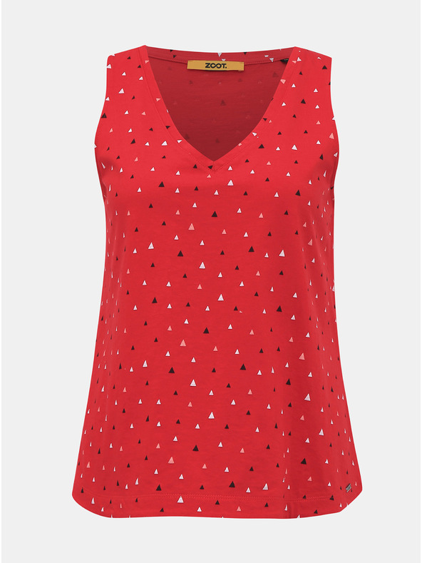 ZOOT.lab Rdeča ženska vzorčasta majica ZOOT.lab Dagmar