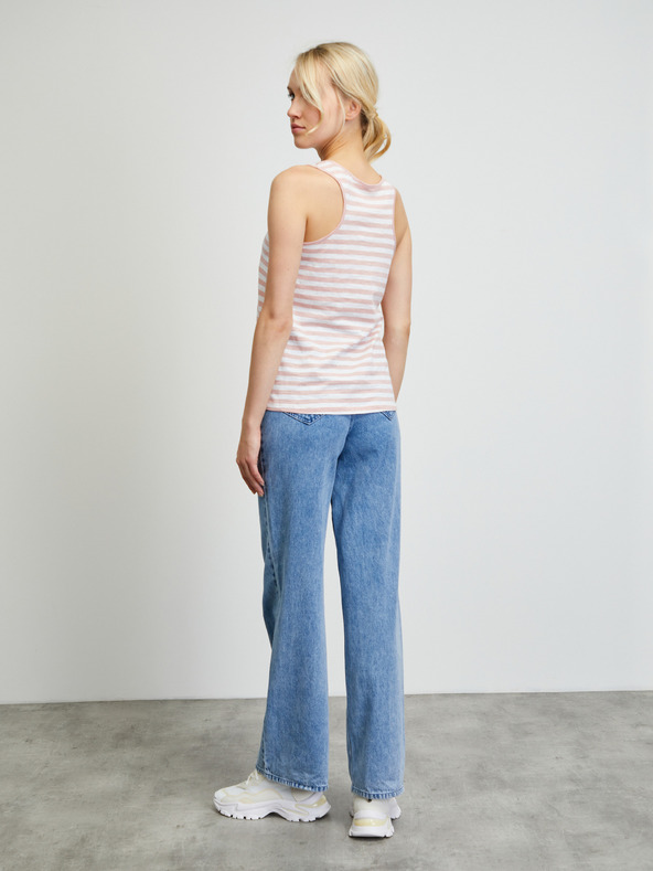 ZOOT.lab Bela in roza ženska črtasta majica ZOOT.lab Josefina