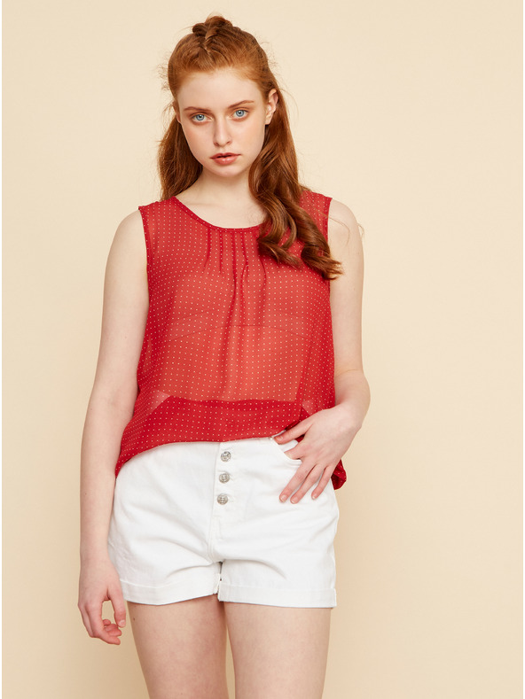 ZOOT.lab Rdeča bluza s pikami ZOOT.lab Tina
