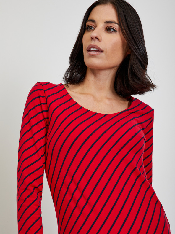 ZOOT.lab Rdeča ženska črtasta srajca ZOOT.lab Karin