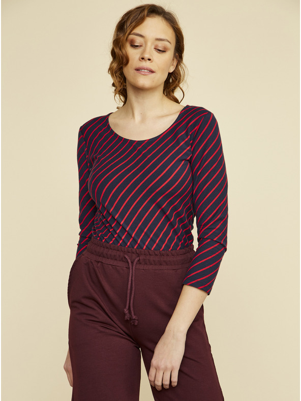 ZOOT.lab Temno modra črtasta ženska srajca ZOOT.lab Karin