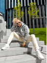 ICOONIC Bež unisex osnovne trenirke ICOONIC