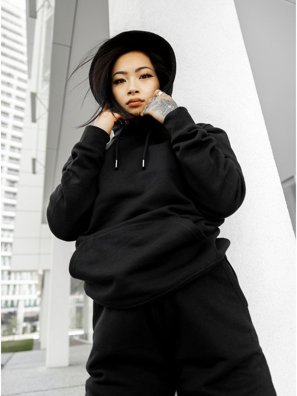 ICOONIC Črne unisex osnovne trenirke ICOONIC