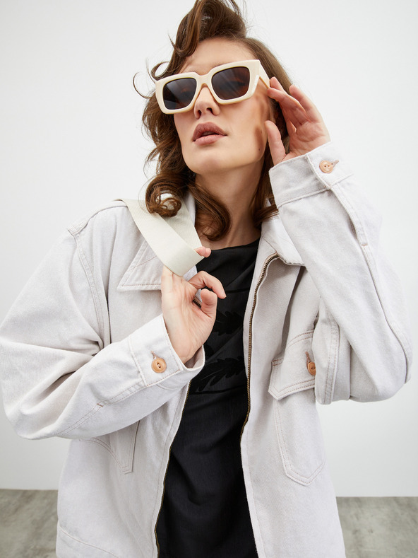 ZOOT.lab Črna ženska ohlapna majica s potiskom ZOOT.lab Rozy