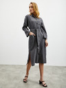 ZOOT.lab Temno siva ženska srajčna obleka s platnom ZOOT.lab Darsha