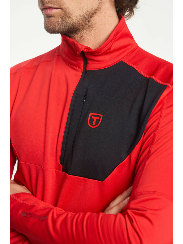 Tenson Moška funkcionalna jopa s kapuco TENSON TXlite Halfzip M rdeča