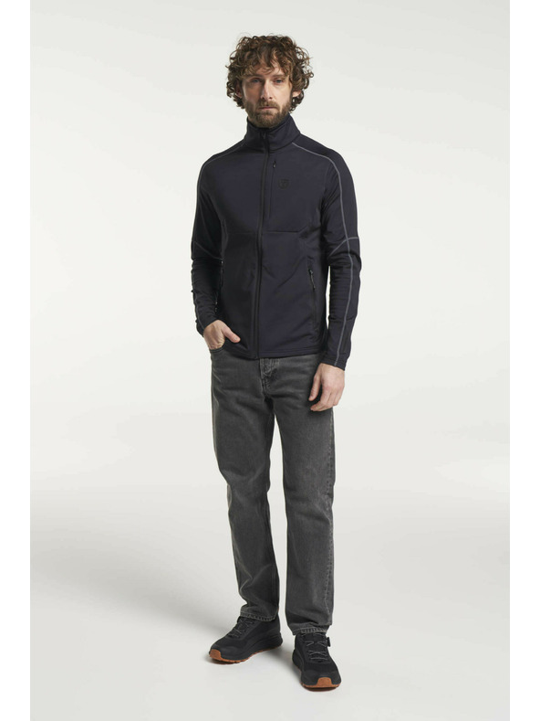 Tenson Moška funkcionalna jopa s kapuco Tenson Txlite s polnim zadrganjem M črna