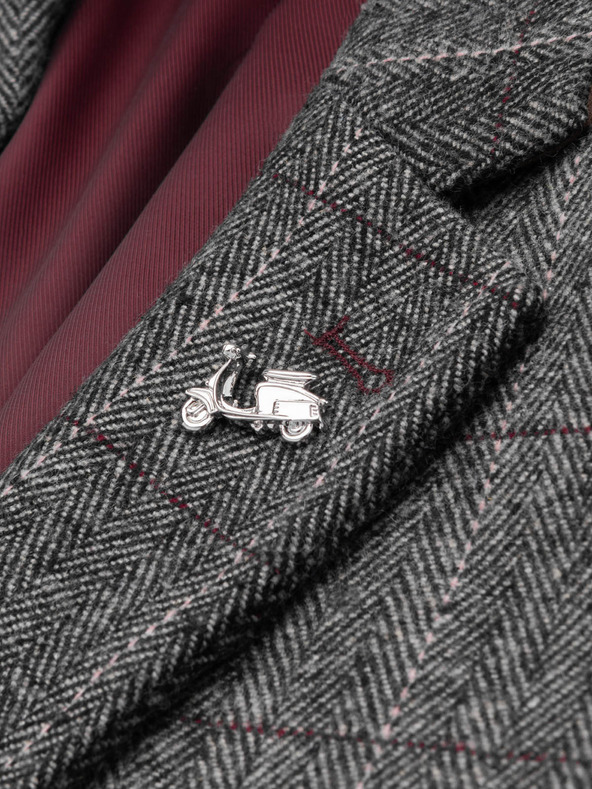 Ombre Clothing Dekorativna kovinska priponka za obleko srebrna Ombre oblačila