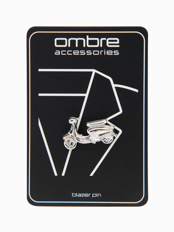 Ombre Clothing Dekorativna kovinska priponka za obleko srebrna Ombre oblačila