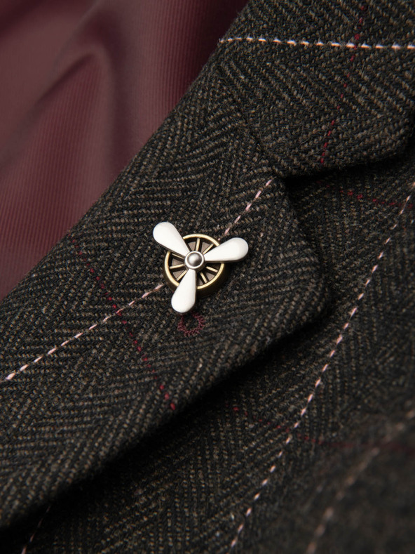 Ombre Clothing Kovinski dekorativni priponka za oblačila s propelerjem krem Ombre Clothing