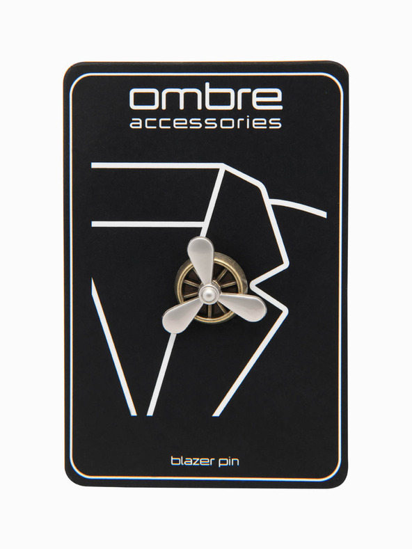 Ombre Clothing Kovinski dekorativni priponka za oblačila s propelerjem krem Ombre Clothing