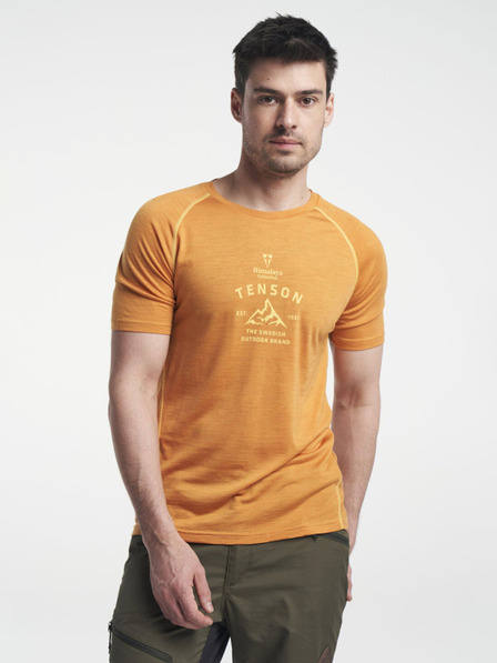 Tenson moška majica TENSON Himalaya Wool Tee M temno oranžna
