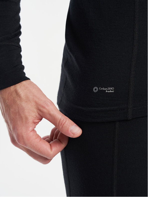 Tenson moške funkcionalne majice z dolgimi rokavi TENSON Himalaya Baselayer Merino Top M črna