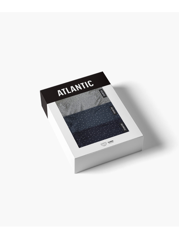 Atlantic Moške klasične spodnje hlače ATLANTIC 3Pack - večbarvne Velikost: