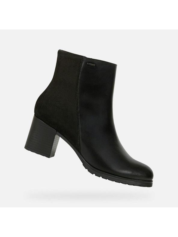 Geox Črni ženski gležnarji Geox New Lise Np Abx