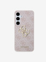 Guess Guess PU 4G Metal Logo zadnji pokrov za Samsung Galaxy S24 Pink