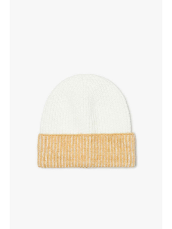 Moodo Oranžno-bela ženska kapa Moodo