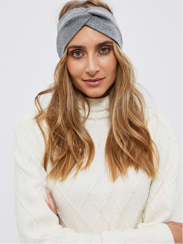 Moodo Siva ženska svetleča naglavna ruta Moodo