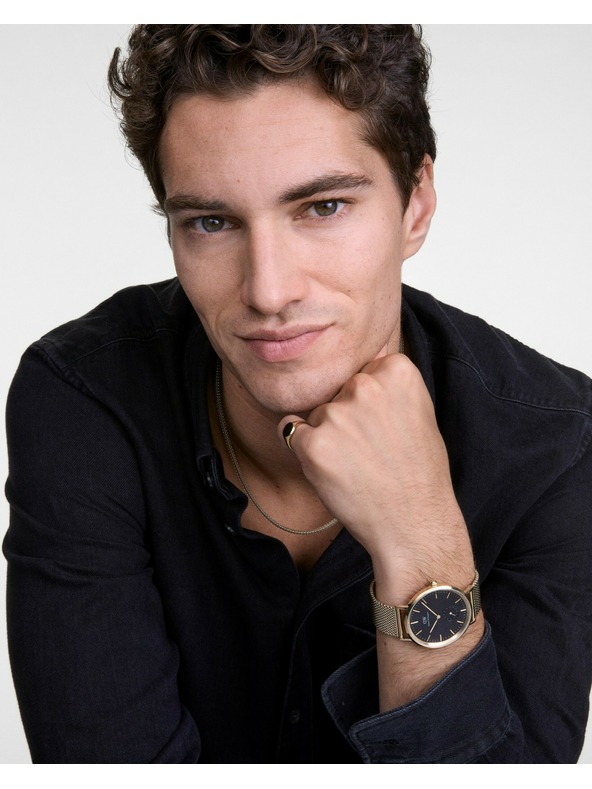 Daniel Wellington Zlata jeklena verižica Daniel Wellington Mesh DW00401099