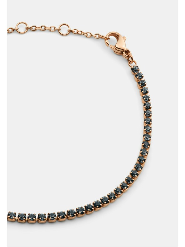 Daniel Wellington Rožnato zlat jekleni zapestni pas Daniel Wellington Tennis DW00401109