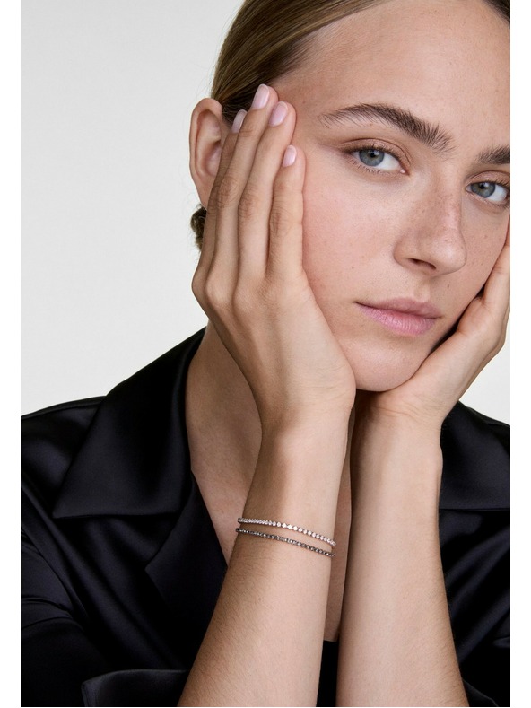 Daniel Wellington Rožnato zlat jekleni zapestni pas Daniel Wellington Tennis DW00401109