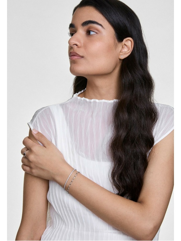 Daniel Wellington Srebrni jekleni zapestni pas Daniel Wellington Tennis DW00401114