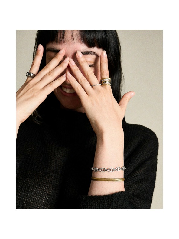 Fossil Ženski jekleni zapestnica Fossil D-Link JA7244040