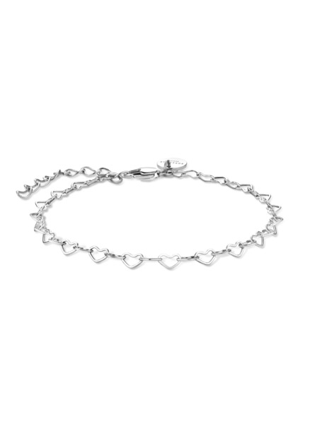 Rosefield Rosefield zapestnica srebrne barve Heart Chain JBHCS-J683