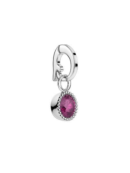 Rosefield Rosefield obesek srebrne barve Birthstone Junij barva