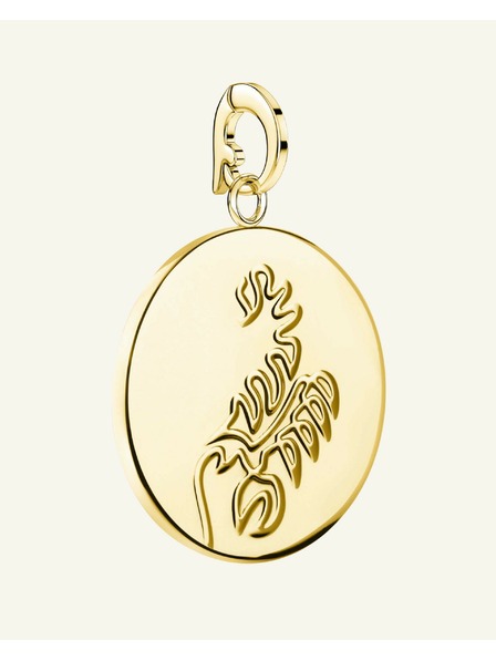 Rosefield Rosefield obesek zlate barve Zodiac Coin Škorpijon