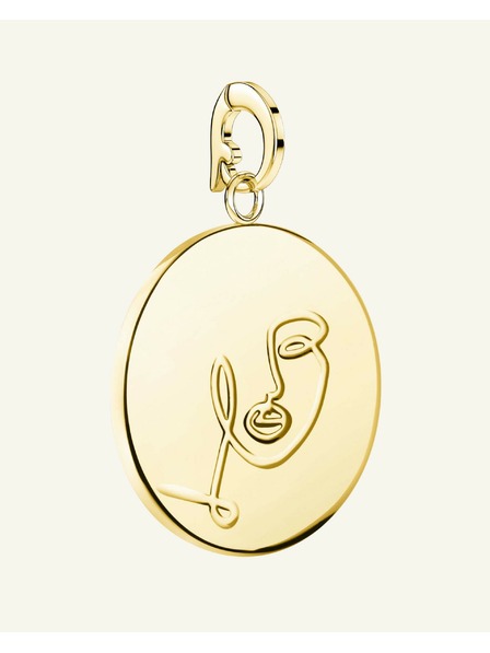 Rosefield Rosefield obesek zlate barve Zodiac Coin Deva