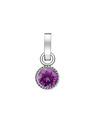 Rosefield Rosefield obesek srebrne barve Birthstone Februar barva